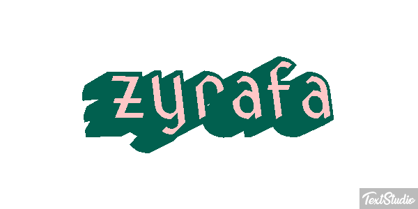 żyrafa Текстовый эффект