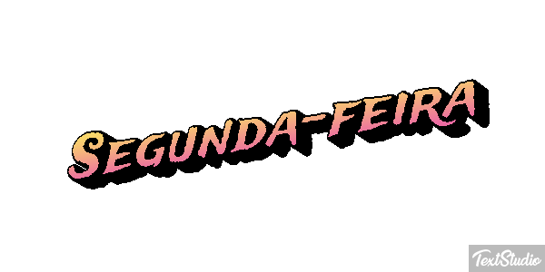 Segunda-feira Efeito do texto