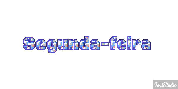 Segunda-feira Efeito do texto