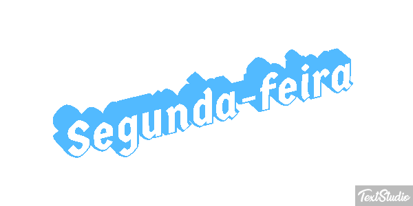 Segunda-feira Efeito do texto