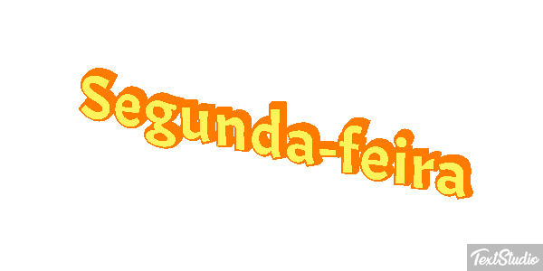Segunda-feira Efeito do texto