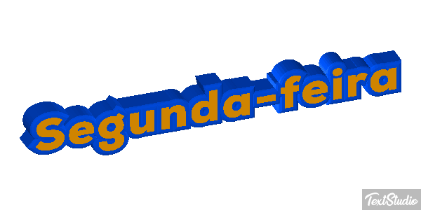 Segunda-feira Efeito do texto