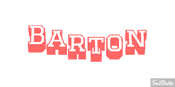 Barton Text effect