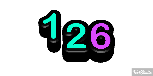 126 Tekst effect
