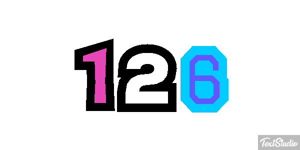 126 Tekst effect