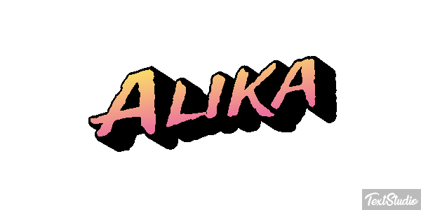 Alika Text effect