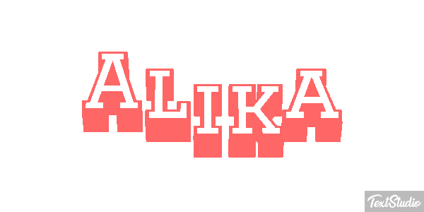 Alika Text effect