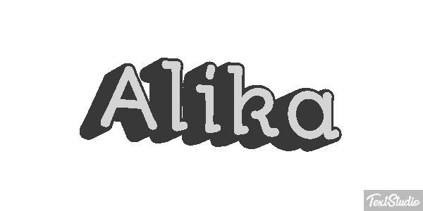 Alika Text effect