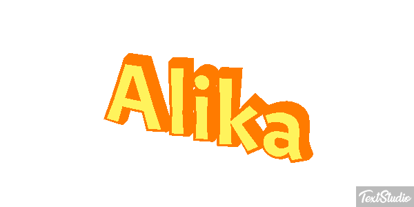 Alika Text effect