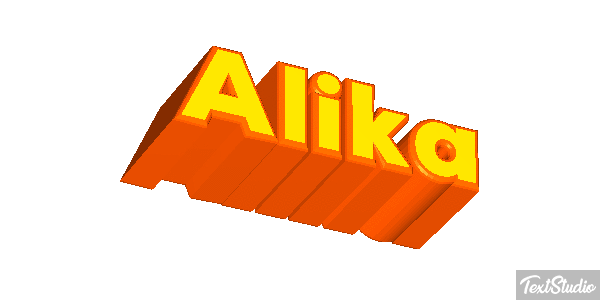 Alika Text effect