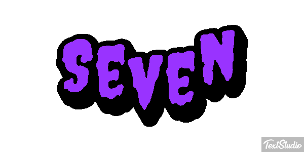 Seven Текстовый эффект