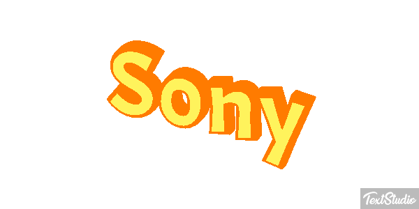 Sony Text effect