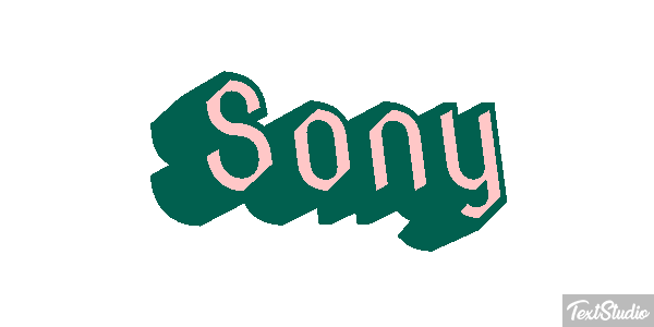 Sony Text effect