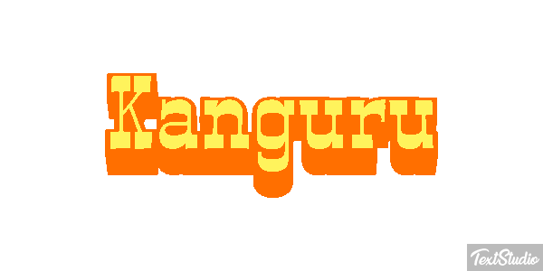 Kanguru Effet de texte