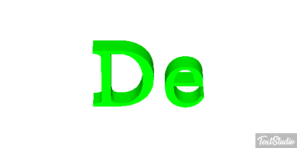 De Text effect