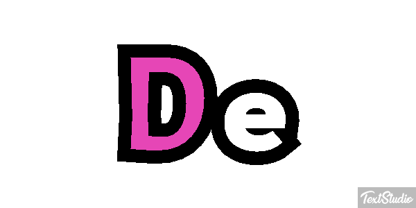 De Text effect