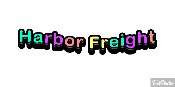 Harbor Freight Text effect