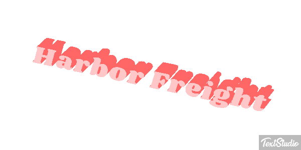 Harbor Freight Text effect