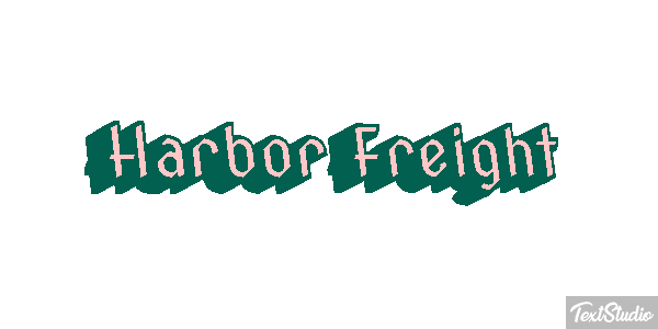 Harbor Freight Text effect