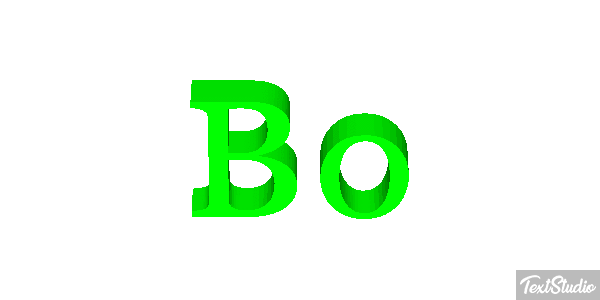 Bo テキスト効果
