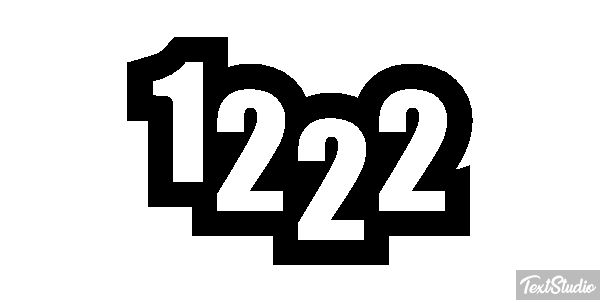 1222 Text effect
