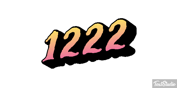1222 Text effect