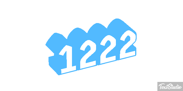 1222 Text effect
