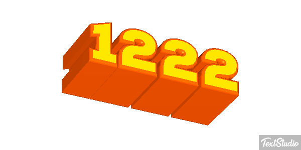 1222 Text effect