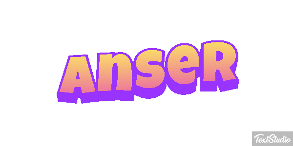 Anser Text effect