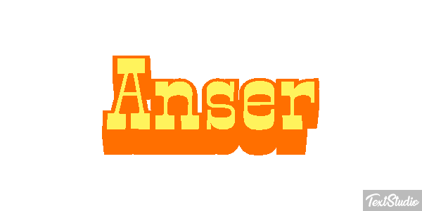 Anser Text effect