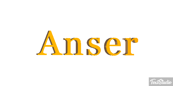 Anser Text effect