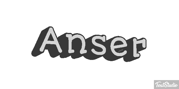 Anser Text effect