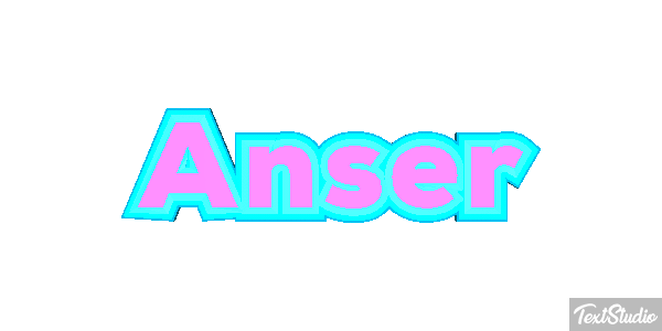 Anser Text effect