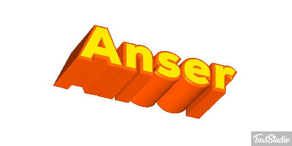 Anser Text effect