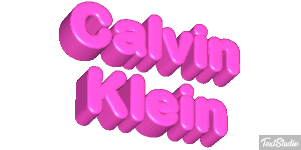 Calvin Klein Text effect