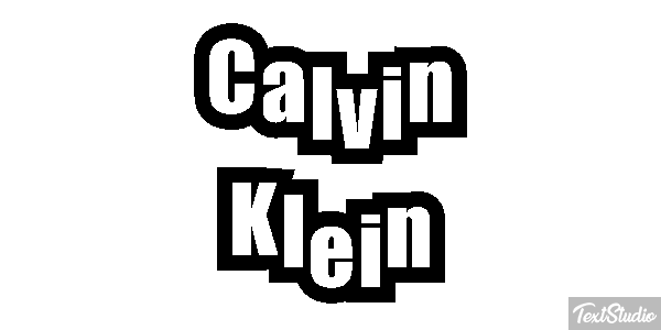 Calvin Klein Text effect