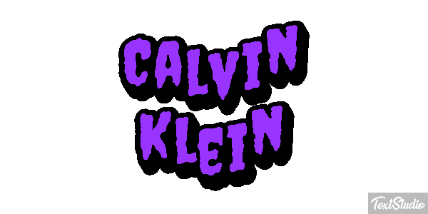 Calvin Klein Text effect