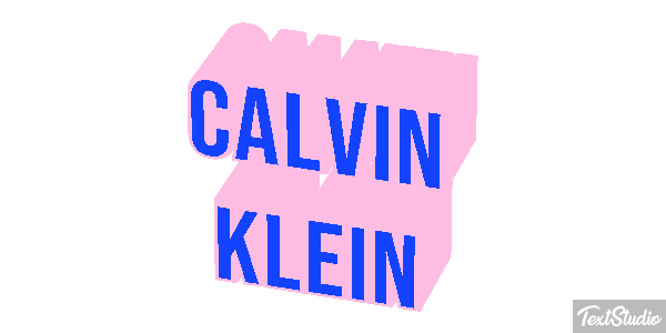 Calvin Klein Text effect