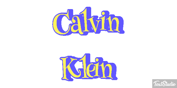 Calvin Klein Text effect