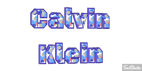 Calvin Klein Text effect