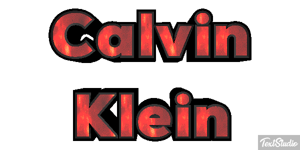 Calvin Klein Text effect