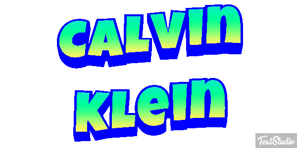 Calvin Klein Text effect