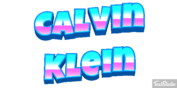 Calvin Klein Text effect