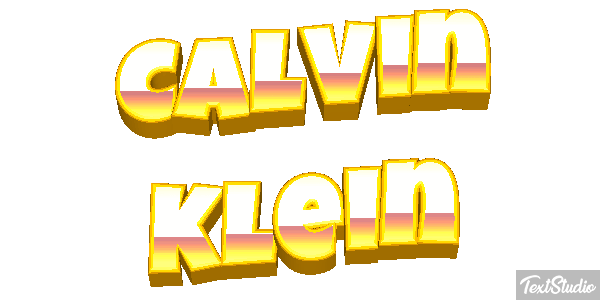 Calvin Klein Text effect