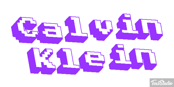 Calvin Klein Text effect