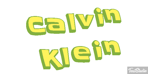 Calvin Klein Text effect
