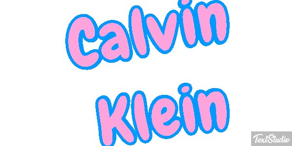 Calvin Klein Text effect