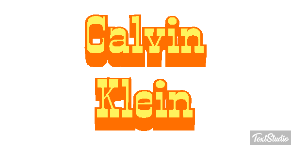 Calvin Klein Text effect