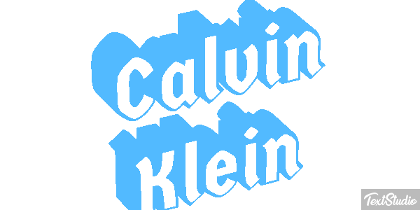 Calvin Klein Text effect