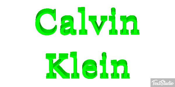 Calvin Klein Text effect